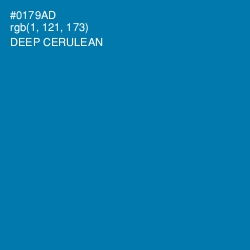 #0179AD - Deep Cerulean Color Image